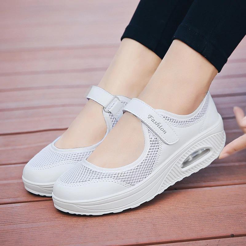 Chaussures Velcro confortables et antidérapantes pour femmes
