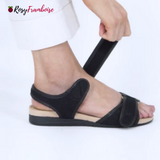 Sandale velcro ultra-confortable pour femmes avec semelle Dry-Tech