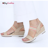 Sandales compensées élastiques ultra-confortables pour femmes (DRY-TECH)