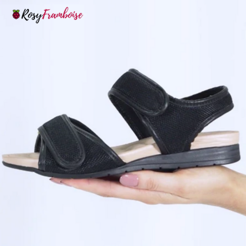 Sandale velcro ultra-confortable pour femmes avec semelle Dry-Tech